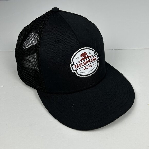 TaylorMade Golf Co Carlsbad California Red Bear Snapback Trucker Hat Cap - Picture 1 of 8